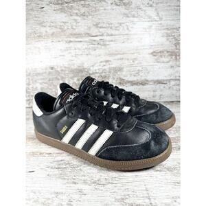 Youth Adidas Samba Classic Black Indoor Soccer Shoes Sz 6